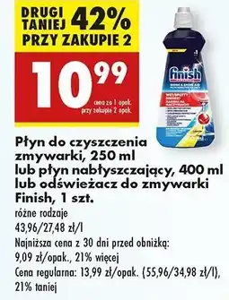 Biedronka Środek do czyszczenia zmywarek lemon Finish Do Czyszczenia Zmywarek oferta