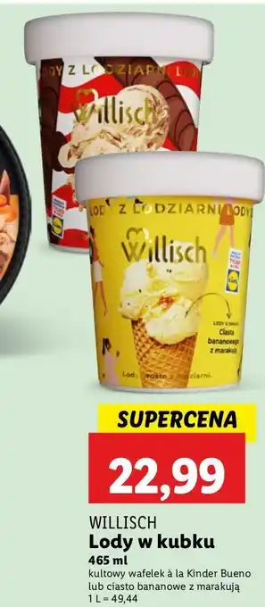 Lidl Lody kultowy wafelek a la kinder bueno Willisch oferta