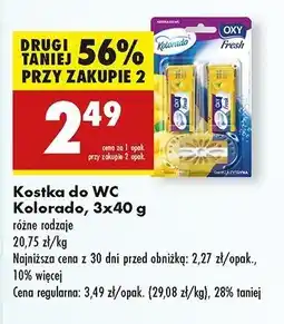 Biedronka Kostka do wc fresh citrus + 2 zapasy Kolorado Oxy Aroma oferta