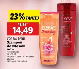 Lidl Szampon do włosów ochronny L'oreal Elseve Color-Vive oferta