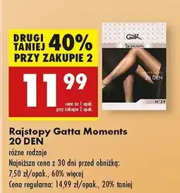 Biedronka Rajstopy damskie 20 den moments rozm. 2 Gatta oferta