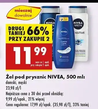 Biedronka Żel pod prysznic Nivea Men Sport oferta