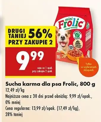 Biedronka Karma dla psa mini Frolic oferta