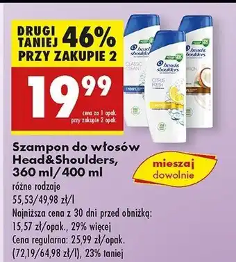 Biedronka Szampon do włosów deep hydration Head&Shoulders oferta