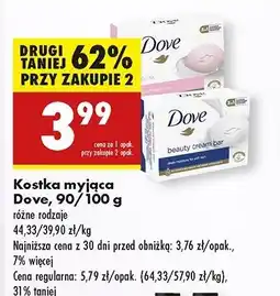 Biedronka Mydło Dove Beauty Cream oferta