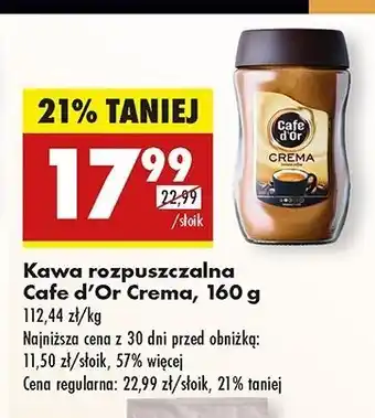 Biedronka Kawa Cafe D'or Crema oferta