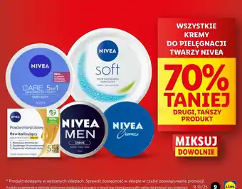 Lidl Krem przeciwzmarszczkowy + rewitalizujący z olejkiem arganowym 55+ Nivea oferta