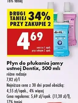 Biedronka Płyn do płukania ust herbs & protect Dentix oferta