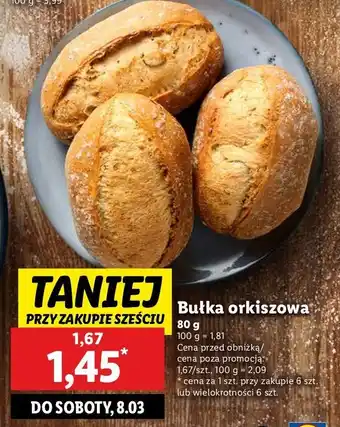 Lidl Bułka orkiszowa oferta