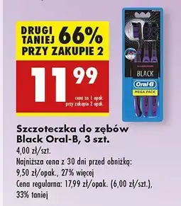 Biedronka Szczoteczka do zębów black medium Oral-B Allrounder oferta