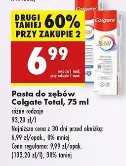 Biedronka Pasta do zębów wybielanie Colgate Total oferta