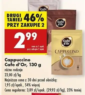 Biedronka Cappuccino śmietankowe Cafe D'or oferta