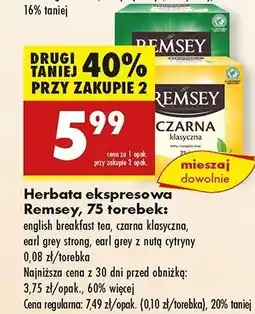 Biedronka Herbata earl grey z nutą cytryny Remsey oferta