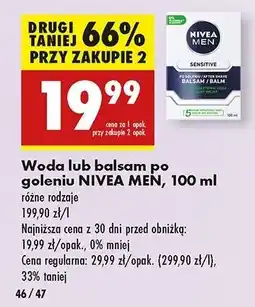 Biedronka Balsam po goleniu łagodzący Nivea Men Sensitive oferta