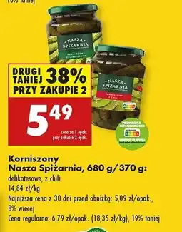 Biedronka Korniszony Nasza Spiżarnia oferta