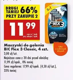 Biedronka Maszynka do golenia classic Bic Flex 3 oferta