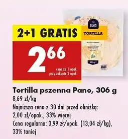 Biedronka Tortilla pszenna wraps Pano oferta