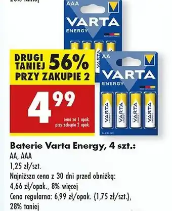 Biedronka Bateria aa Varta High Energy oferta