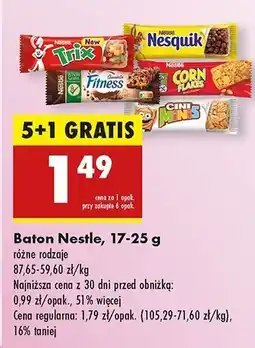 Biedronka Baton chocolate Fitness (Nestle) oferta