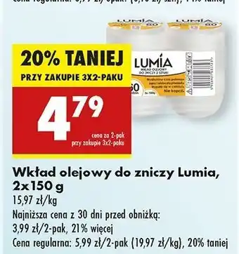 Biedronka Wkład olejowy do zniczy Lumia oferta