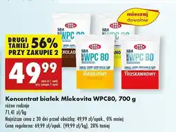 Biedronka Odżywka białkowa wpc 80 czekolada Mlekovita Sba oferta