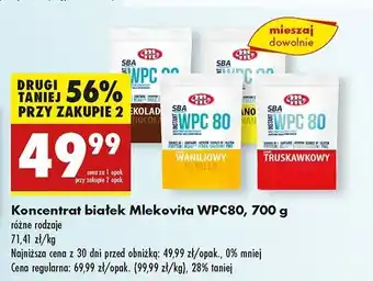 Biedronka Odżywka białkowa wpc 80 czekolada Mlekovita Sba oferta