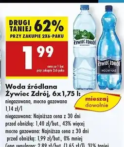 Biedronka Woda lekki gaz Żywiec Zdrój oferta