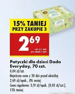 Biedronka Patyczki dla niemowląt Dada oferta