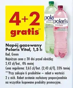 Biedronka Woda green Polaris Vital oferta