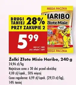 Biedronka Żelki Haribo Złote Misie oferta