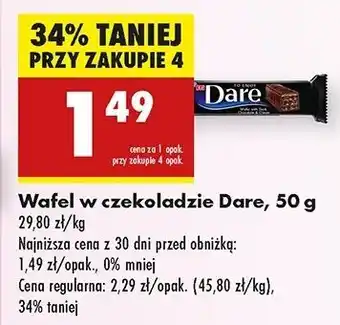 Biedronka Wafelek w ciemnej czekoladzie Eti Dare oferta