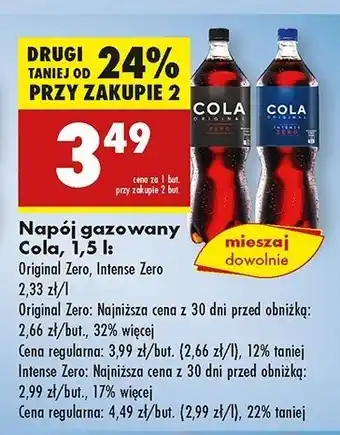 Biedronka Napój Cola Original oferta