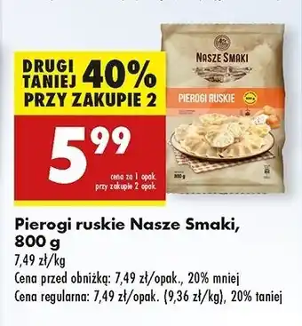 Biedronka Pierogi ruskie Nasze Smaki oferta