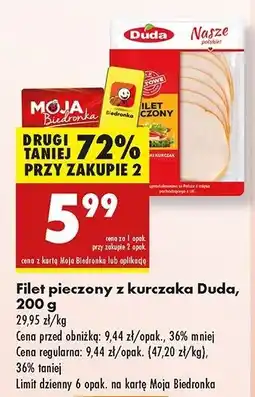 Biedronka Filet pieczony z kurczaka Silesia Duda oferta