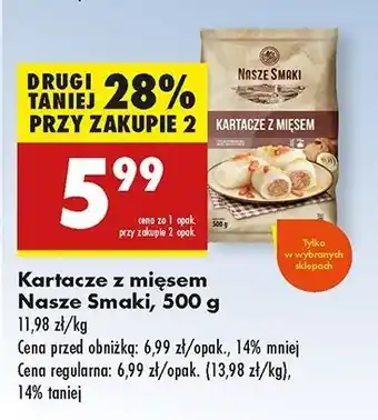 Biedronka Kartacze z mięsem Nasze Smaki oferta