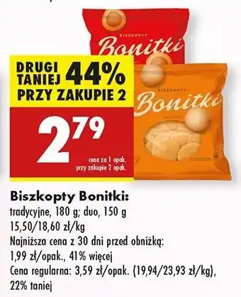 Biedronka Biszkopty duo Bonitki oferta