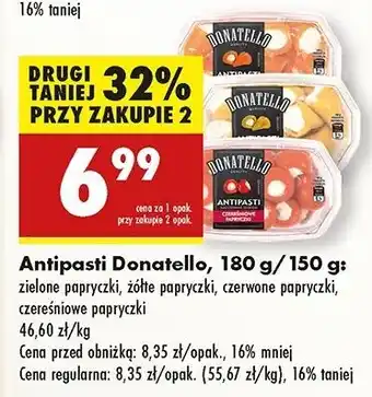 Biedronka Papryczki czereśniowe nadziewane serkiem Donatello Antipasti oferta