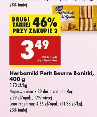 Biedronka Herbatniki petit beurre Bonitki oferta