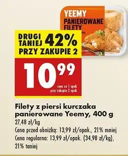 Biedronka Filet panierowany z kurczaka Yeemy oferta