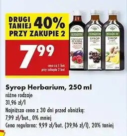 Biedronka Syrop ze śliwką i maliną Herbarium oferta