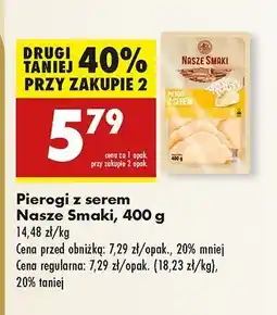 Biedronka Pierogi z serem Nasze Smaki oferta