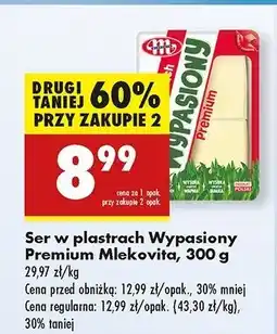 Biedronka Ser żółty premium plastry Mlekovita Wypasiony oferta