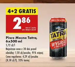 Biedronka Piwo Tatra Mocne oferta