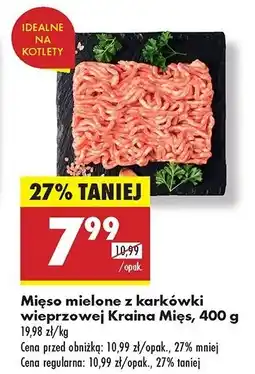 Biedronka Mięso mielone z karkówki wieprzowej Kraina Mięs oferta