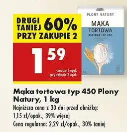 Biedronka Mąka tortowa pszenna typ 450 Plony Natury oferta