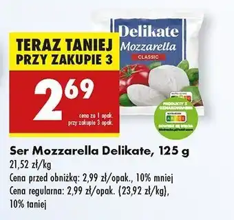 Biedronka Ser mozzarella Delikate oferta