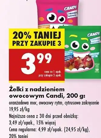 Biedronka Żelki cytrusowe zakręcone Candi (Biedronka) oferta