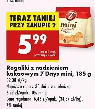 Biedronka Mini rogaliki kakaowe 7 Days oferta