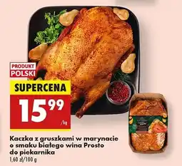 Biedronka Kaczka z gruszkami o smaku białego wina Biedronka Prosto Do Piekarnika oferta