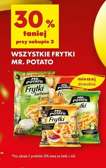 Biedronka Frytki karbowane Mr. Potato oferta